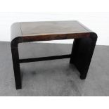 Modern hardwood side table, 61 x 81cm