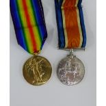 WWI War and Victory medal pair awarded to SE-7726 A.SJT. W ANDERSON AVC (2)