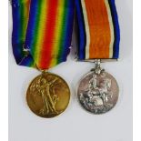 WWI War & Victory medal pair awarded to 113917 Spr J Beattie RE (2)