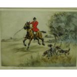 Henry Wilkinson, coloured engraved print, signed in pencil and numbered 42/120, in a glazed frame,