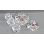 Selection of clear Scandinavian glass to include Royal Copenhagen, Kosta Boda and Royal Copenhagen