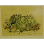 Marjorie C. Bates 'The Castle, Edinburgh' Framed print, 20 x 15cm