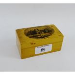Holyrood Palace Mauchline Ware box, 10cm long