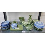 Collection of coloured Wedgwood Jasper items (a lot)