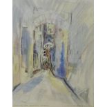 Richard Demarco 'Borthwick's Close, Royal Mile, Edinburgh' Mixed Media, signed, titled and dated '