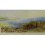 Chas Pearson 'Returning Home' Watercolour, signed, in a glazed and giltwood frame, 40 x 20cm