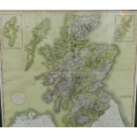 New Map of Scotland from the Latest Authorities by John Cary, Engraver, 1801, hand coloured map,