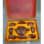 Boxed Yixing teaset