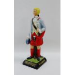 Drambuie Prince Charlie advertising bisque figure, 34cm high