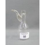 Small glass stirrup cup, 11cm high