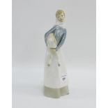 Lladro figure of a 'Girl with Lamb', 28cm high