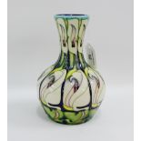 Moorcroft tube line vase, circa 2007, with impressed and printed backstamps, 18cm high