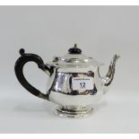 Early 20th century Birmingham silver Bachelors teapot, 13cm high