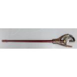 George V Officer's sword with leather scabbard and sword knot, blade numbered 65067