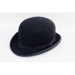 Dunn & Co, Piccadilly black felt bowler hat, size 7