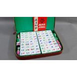 Mahjong set in a leather case