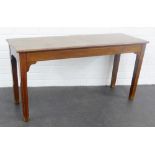 Mahogany low table, 56 x 112cm