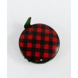 'Rob Roy' Tartan Ware pin cushion 5cm diameter