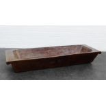 Rectangular hardwood trough, 170 x 36cm