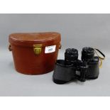 Pair of Carl Zeiss binoculars with a leather case