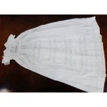 Victorian linen and lace Christening Gown