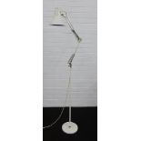 Anglepoise style standard lamp, 154cm