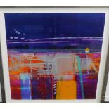 Barbara Rae, CBE, RA, RSA (b. 1943) 'Broadhaven' Screen Print signed, titled and numbered 11/30,