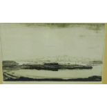 Katharine (Kate) Cameron RSW, ARE, RSW (1874 - 1965) 'Morven' Etching, in a glazed frame, with a