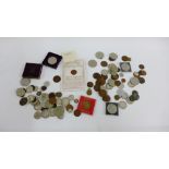 Mixed coins to include Festival of Britain crown, East India Company coin and various pre decimal UK