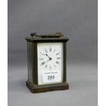 Small brass carriage clock