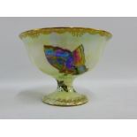 Wedgwood Fairyland Lustre bowl with Pagoda and Butterfly pattern, with printed backstamps and