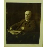 Early 20th Century, black and white photographic print of a Gentleman, in a glazed frame