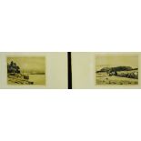 George Houston 'Loch Awe' Engraving, signed in pencil, in a glazed frame, 27 x 20cm, together with