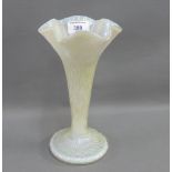 Austrian style iridescent glass vase, 24cm high