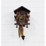 Cuckoo clock with weights