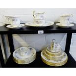 Paragon Malendi pattern porcelain teaset and dinner set