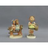 Two vintage Hummel figures, tallest 15cm, (2)