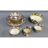 Collection of 19th century Derby Imari porcelain table wares (a lot)