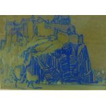 Mary Howard (Maidhi) McClintock 'Edinburgh Castle' Pastel, signed and framed, 43 x 30cm