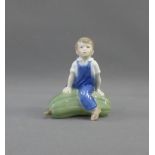 Royal Copenhagen porcelain figure of a Boy, 12cm high