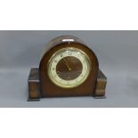 Oak cased Art Deco mantle clock