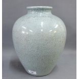 Chinese craquelure glazed vase with Qianlong mark to the base, but likely later, 33cm tall