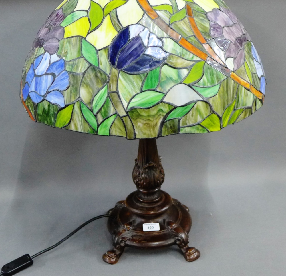 Tiffany style lamp base and shade