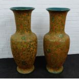 Pair of large floor standing baluster vases, 104 x 38cm, (2)