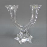 Villeroy & Boch glass candlestick (boxed), 16.5cm high