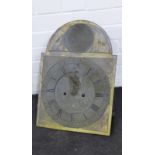 Long case clock face, 14 inch