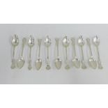 Set of eleven Swedish silver teaspoons, (11)