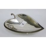 Mexican silver heart shaped dish by Tane, 15cm long