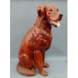 Large floor standing figure of a Dog, 75cm high