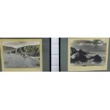 Pair of Ratter photographic prints to include 'Winter Sun Rays in Shetland' and another, in glazed